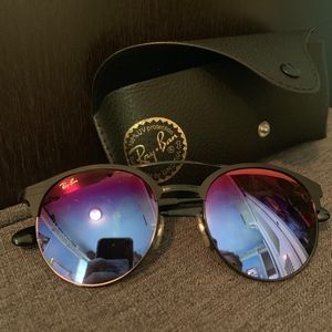 Ray-Ban Purple/Blue Mirrored Sunglasses w/ case